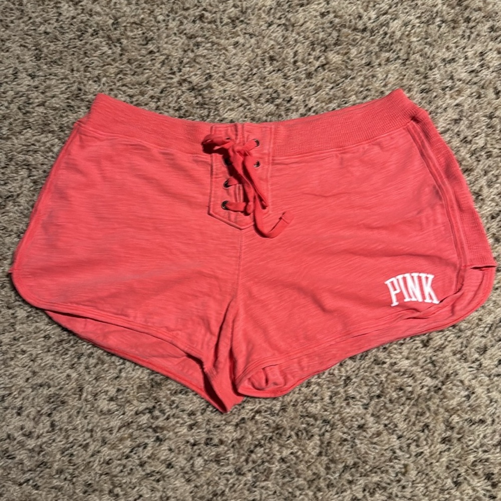 PINK Victoria’s Secret orange matching shorts set - Picture 4 of 5